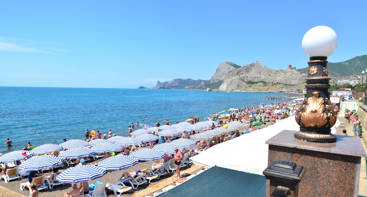 летний отдых в судаке на пляже фото